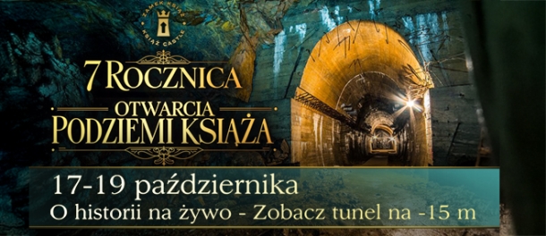 7 rocznica otwarcia podziemi - TUNEL -15 z przewodnikiem (bilet dodatkowy)